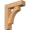 Ekena Millwork Westlake Block Smooth Bracket w/ Offset Brace, Western Red Cedar, 7 1/2"W x 28"D x 32"H BKT0806X28X32WTL05SWR - alternate 1